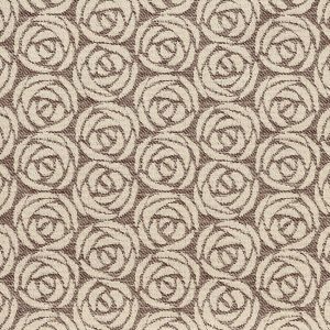 Rose Cotton Fabric Chestnut sample