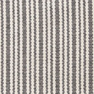 Pippy Scallop Stripe Cotton Fabric Black sample